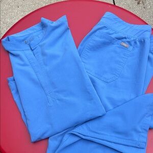 Figs Blue Scrub Set